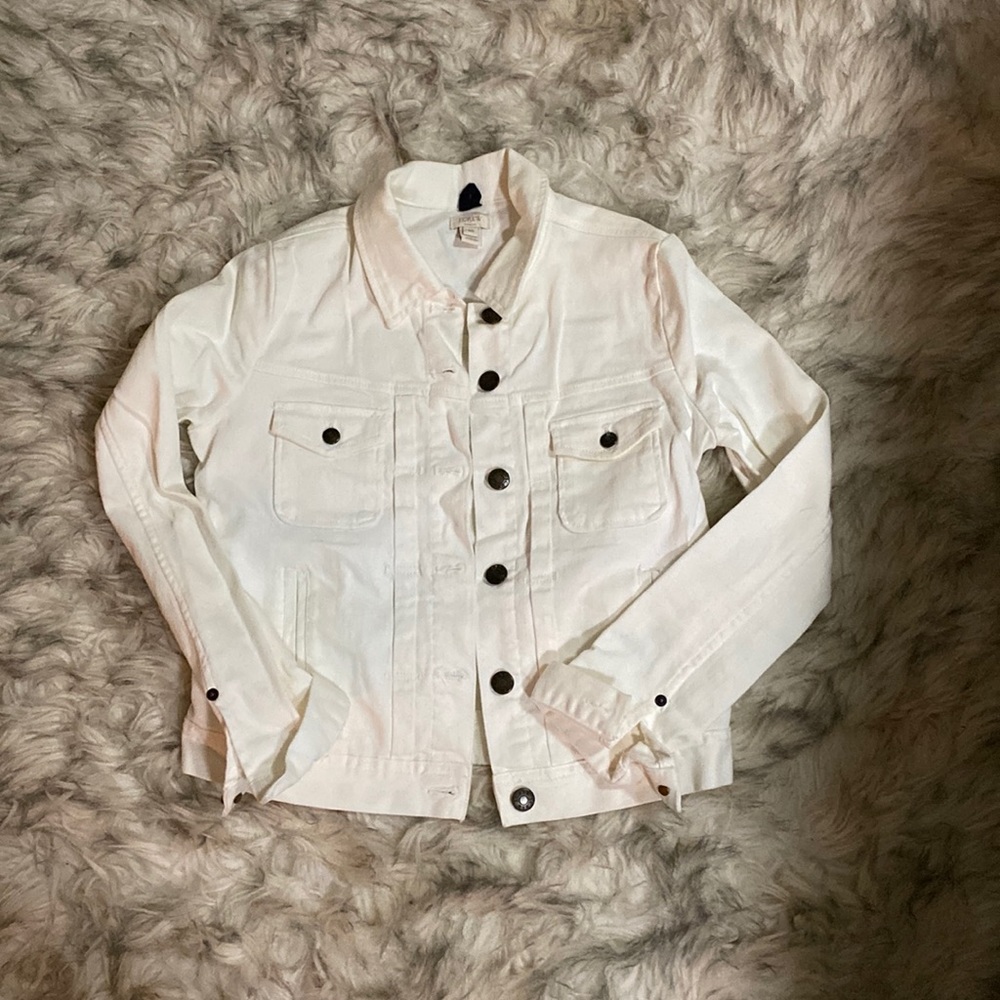 White jean jacket